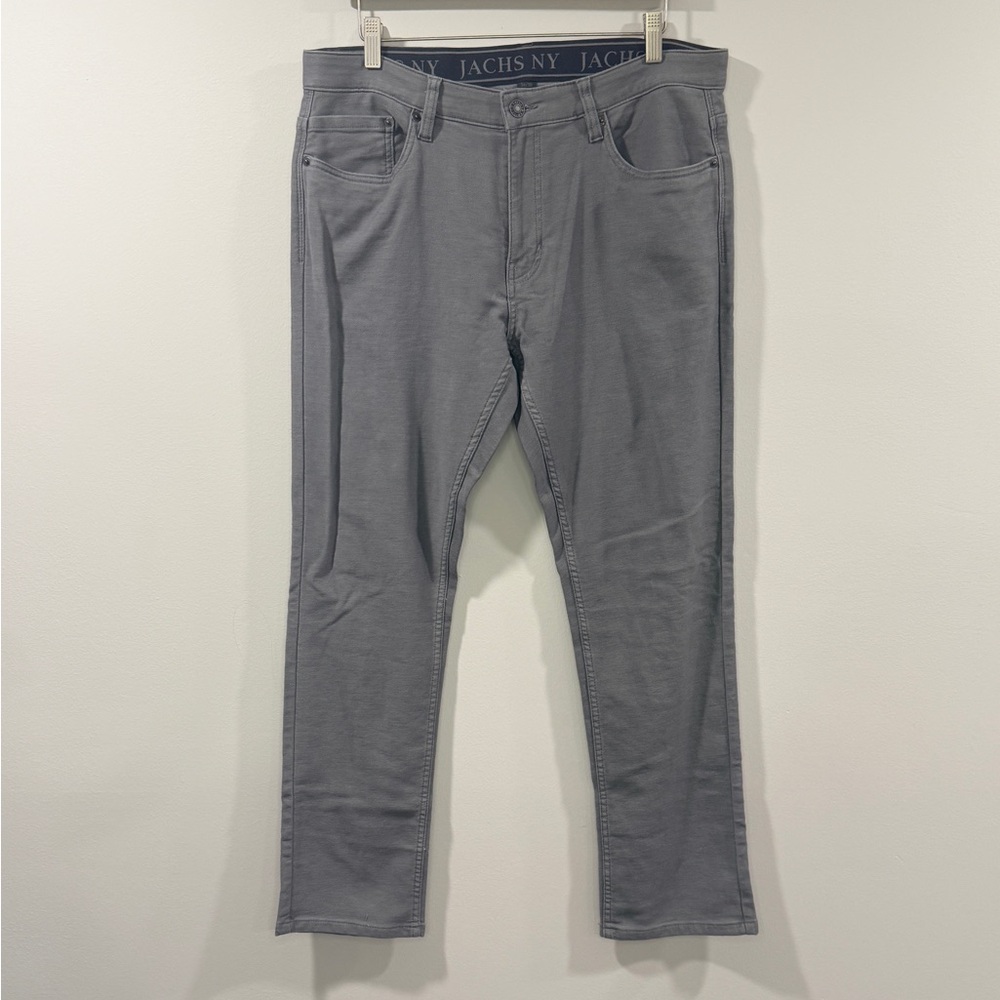 Jachs Men's Charcoal Straight Leg‎ Stretch Jeans Size 34x30